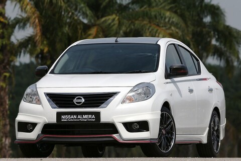 Nismo tovert Nissan Versa om in blaaskaak