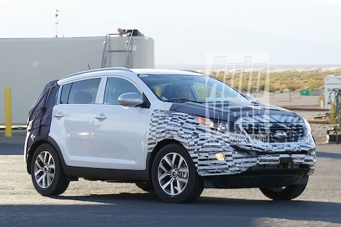 Kia Sportage aan het opfrissen