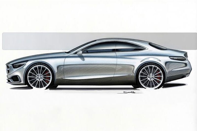 Mercedes-Benz S-klasse Coupé schetsen