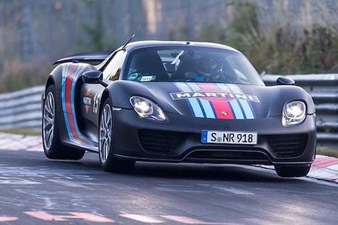 Porsche 918 Spyder verpulvert ronderecord Ring