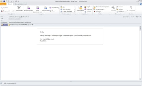LET OP! Spoofmail niet van AutoWeek.nl