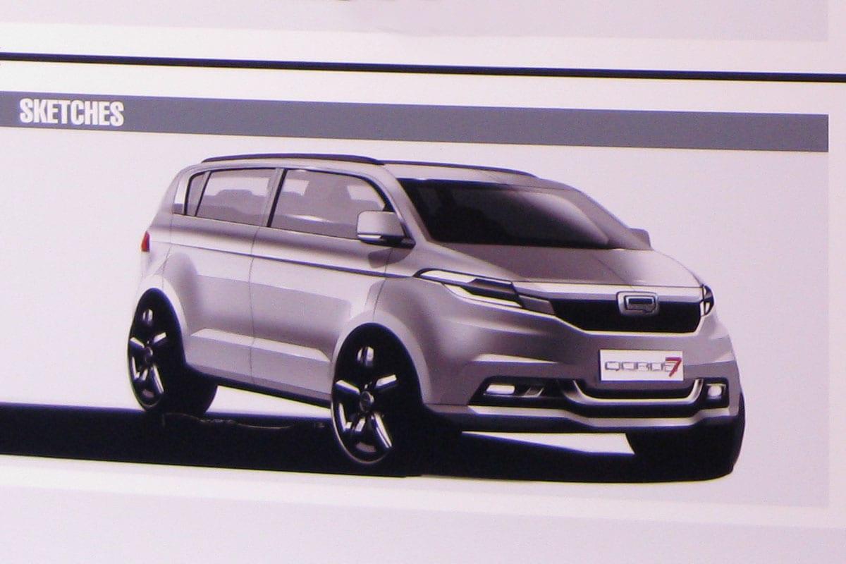 Qoros 7 schets