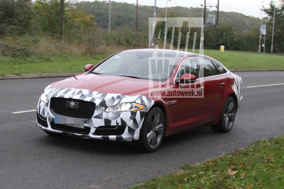 Jaguar XJ facelift spyshots