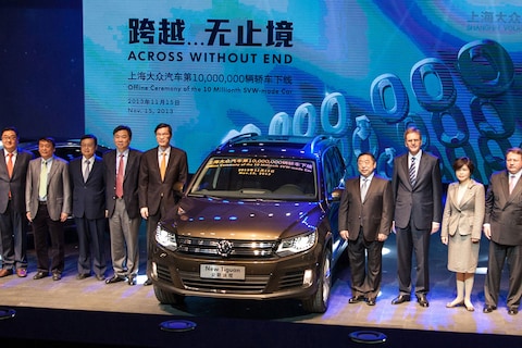 Tien miljoenste Shanghai-Volkswagen