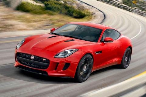 Schoonheid Jaguar F-Type Coupé kijkt om de hoek