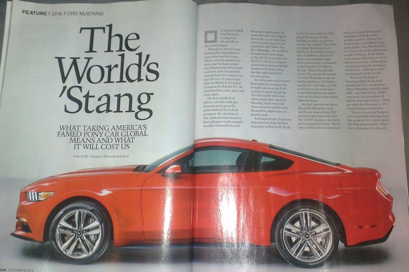 Ford Mustang magazine scans