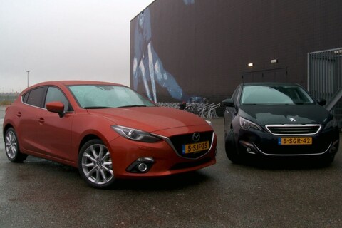 Dubbeltest - Mazda 3 vs. Peugeot 308