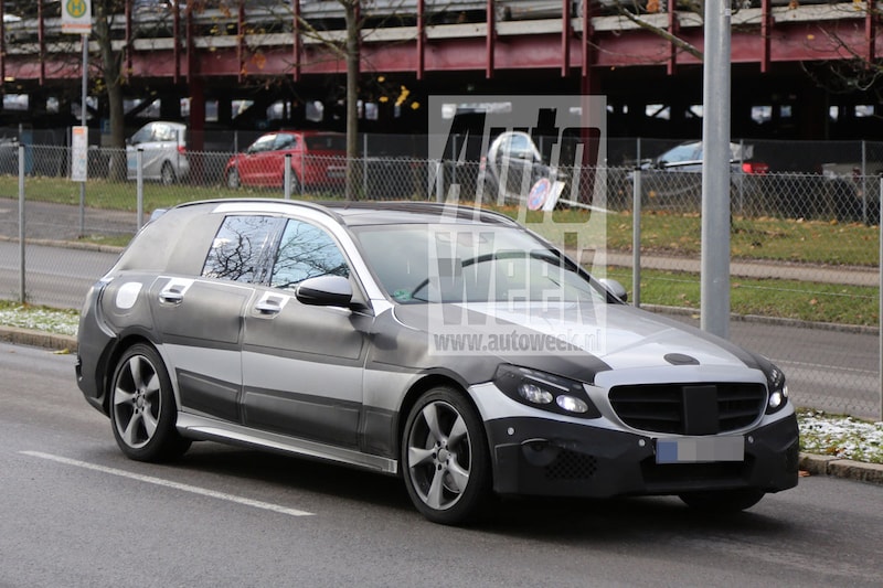 Mercedes C-klasse Estate spyshots