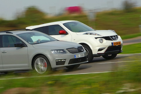 Dubbeltest - Skoda Octavia RS vs. Nissan Juke Nismo