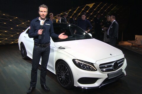 Onthulling Mercedes C-klasse in Detroit