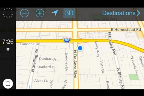 Meer beeld van iOS voor auto's