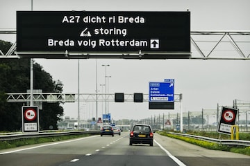 Verkeersinformatiepaneel - foto ANP