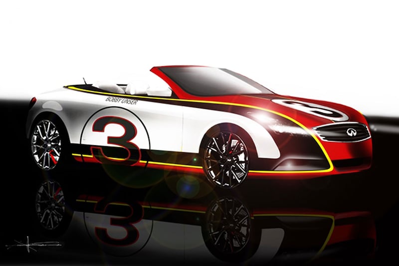 Infiniti teaser Q60 Bobby Unser