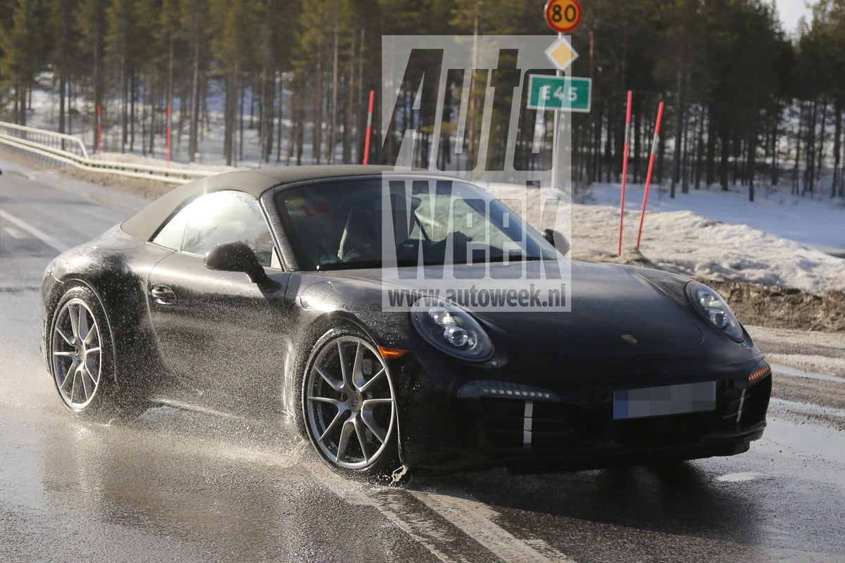 Porsche 911 Cabrio Spyshots