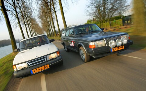 Occasion vergelijkende test - Saab 900 vs Volvo 240