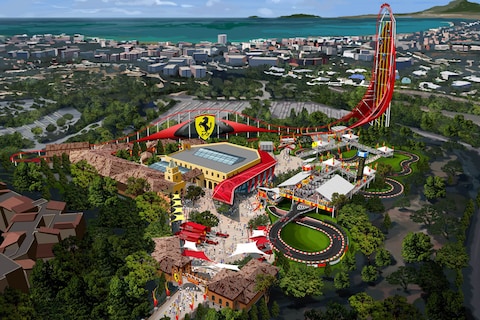 Ferrari-pretpark bij Barcelona op de planning