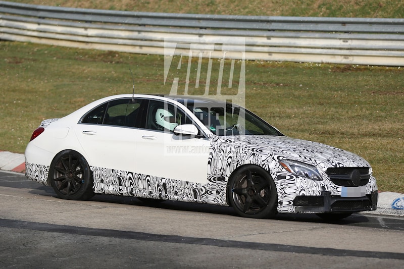 Mercedes C 63 AMG spyshots