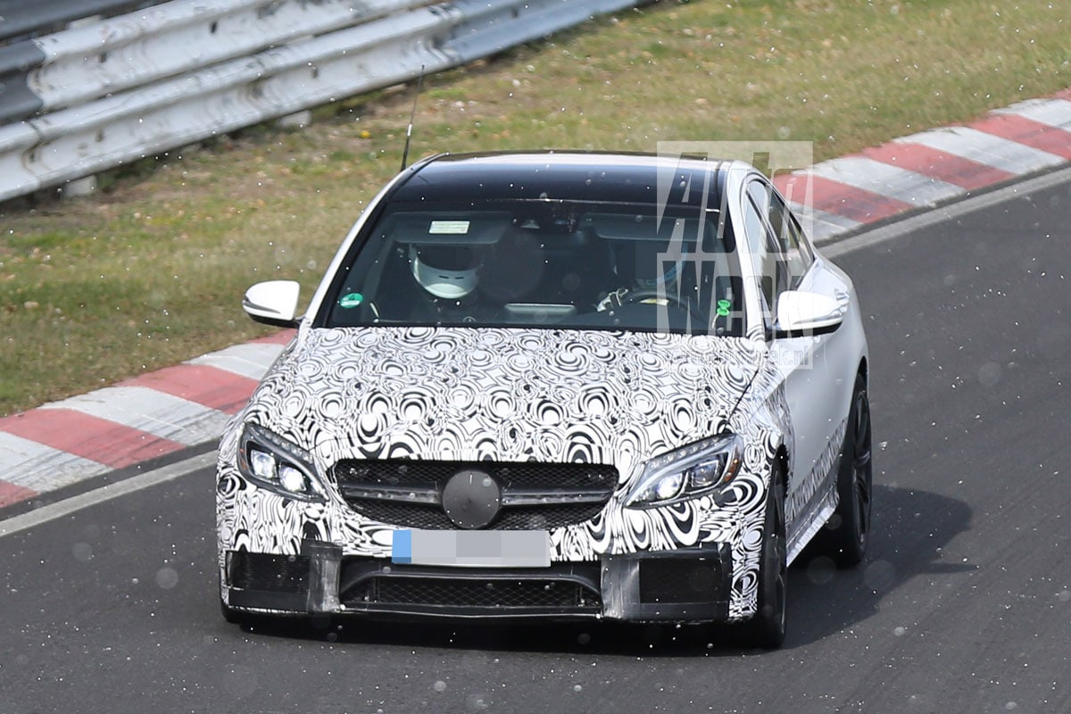 Mercedes C 63 AMG spyshots