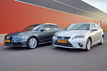Dubbeltest A3 G-tron Lexus CT200h