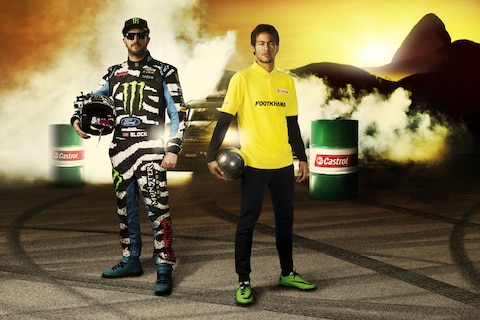Exclusief in actie: Neymar Jr. versus Ken Block!