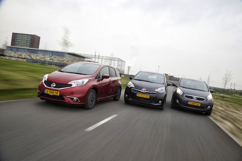 Vergelijkende Test: Nissan Note - Kia Venga - Toyota Verso-S