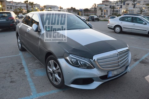 Mercedes C-klasse Plug-in Hybrid in het wild