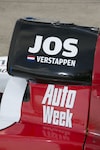 Jos Verstappen voor AutoWeek Live in Lelystad