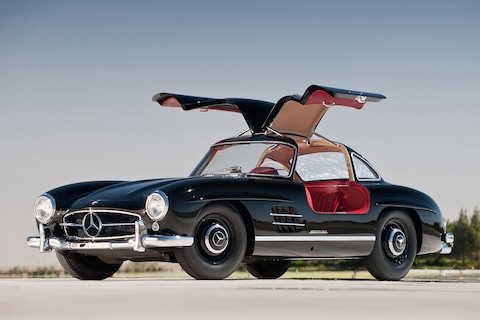 Mercedes 300SL crasht tijdens Mille Miglia