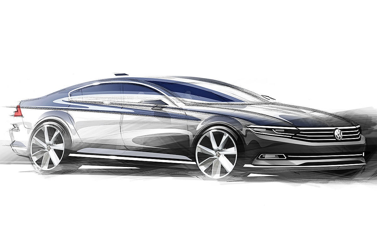 Volkswagen Passat schets