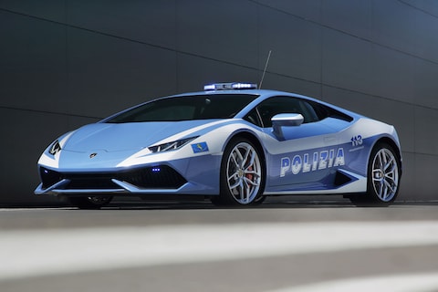 Lamborghini Huracán Polizia schrik van boeven