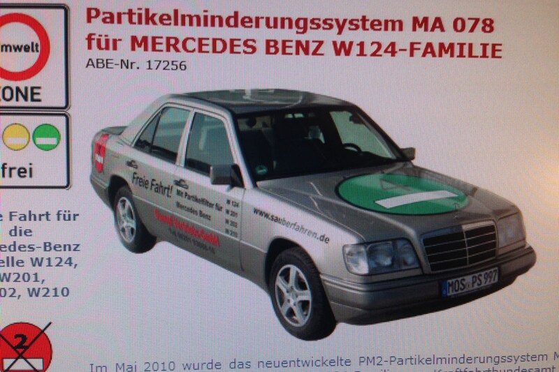 Partikelfilter Mercedes-Benz E-klasse W124
