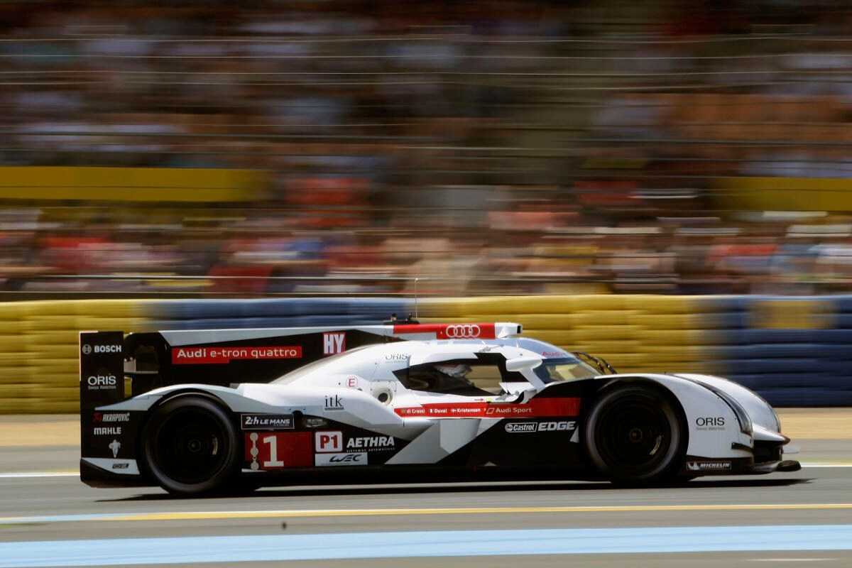 Audi R18 nummer 1 op Le Mans