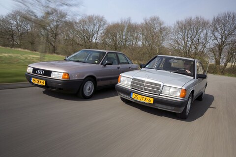Youngtimer dubbeltest - Mercedes 190 vs Audi 80