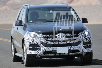 Mercedes M-klasse facelift spyshots