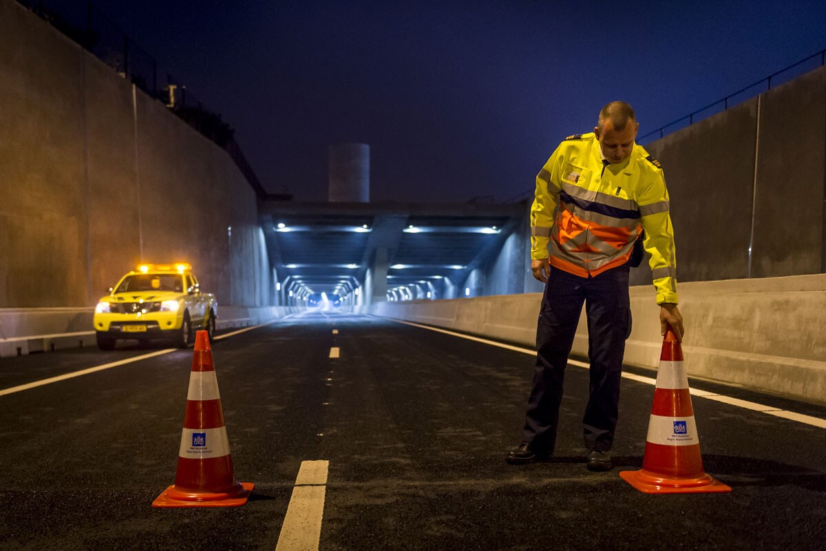 Vernieuwde Coentunnel (foto ANP)