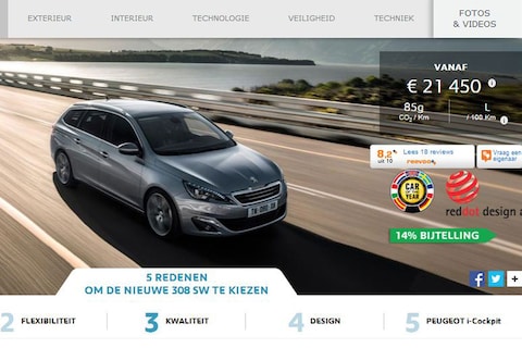 Peugeot geeft meeste geld uit aan autoreclame