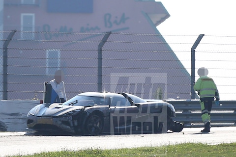 Koenigsegg testauto crasht op Nürburgring