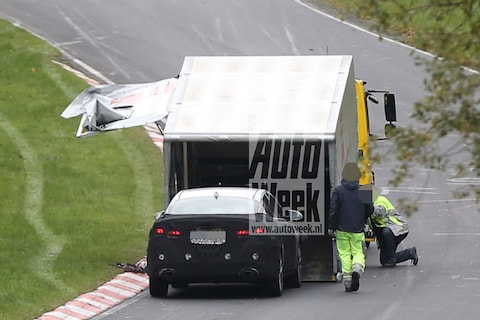 Kia Optima met panne op de Ring