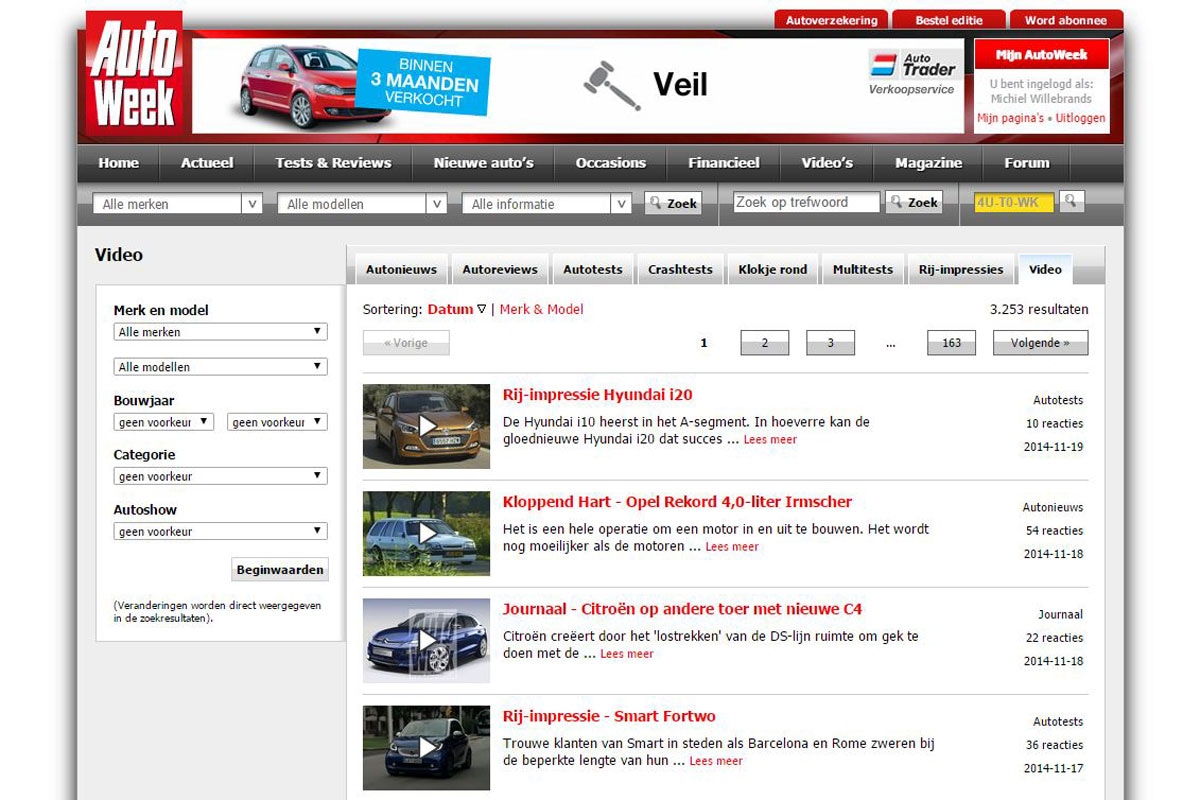 Website AutoWeek
