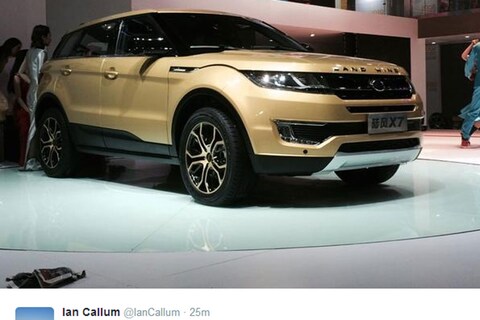 Landwind Evoque in China gespot door Ian Callum