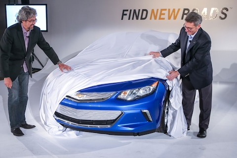 Nieuwe Chevrolet Volt laat zijn neus zien