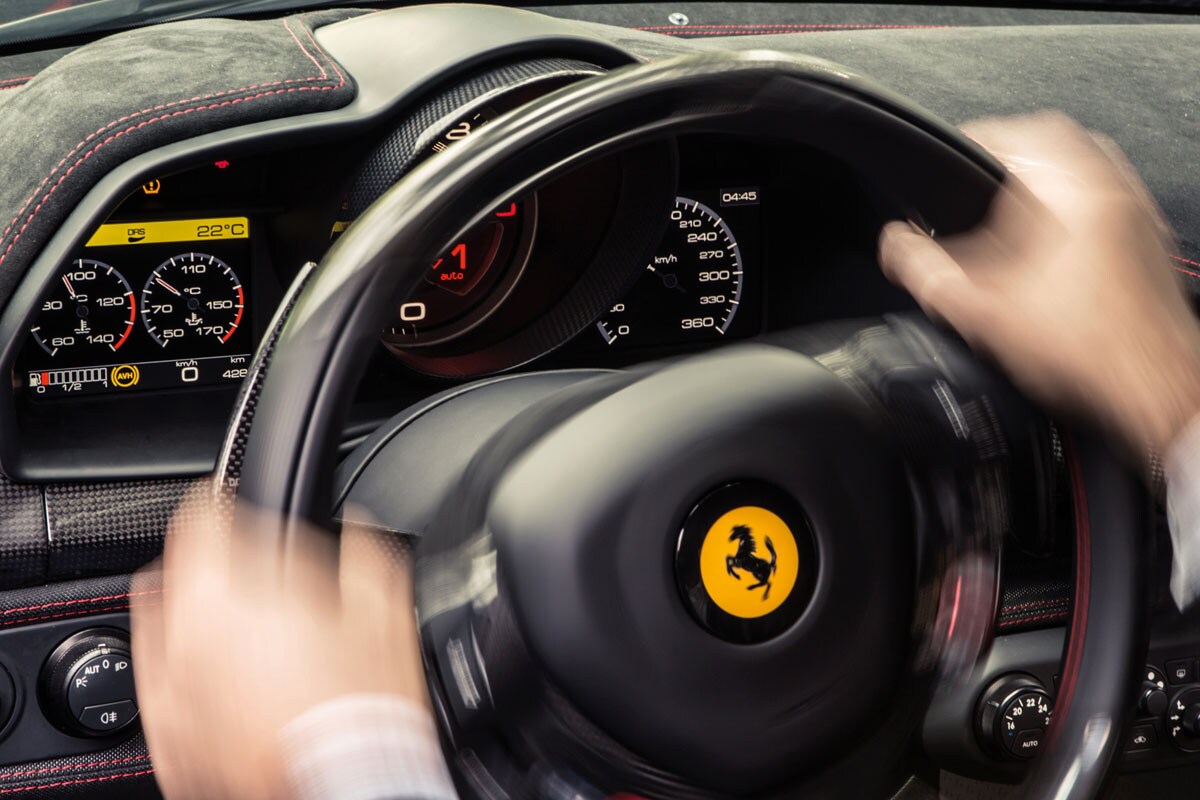 Ferrari cockpit