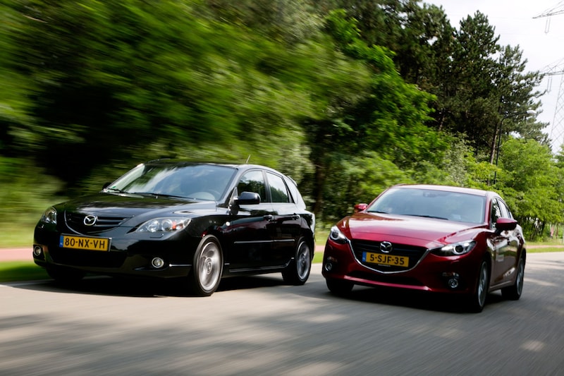 Mazda 3 oud en nieuw