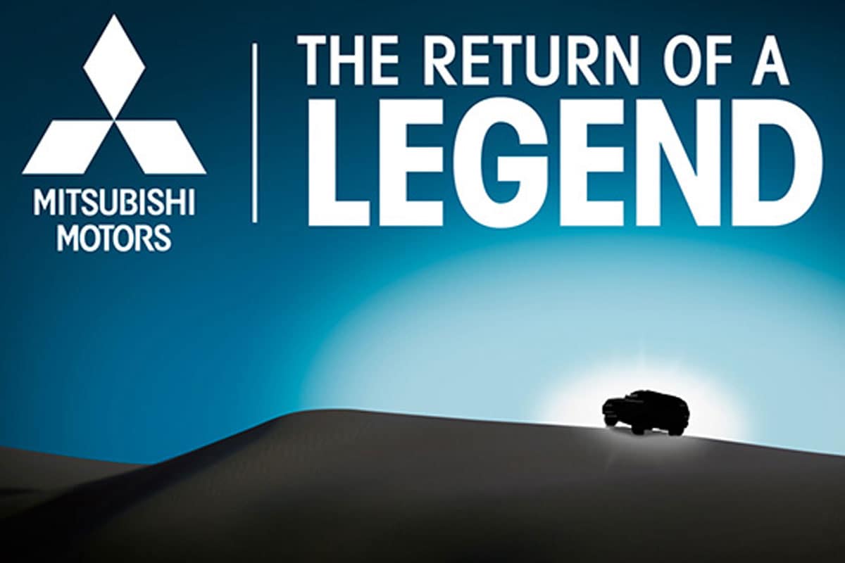 Mitsubishi Pajero teaser