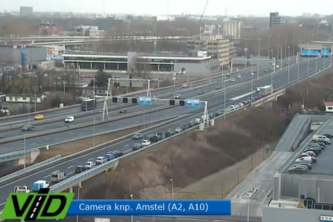 Boeteregen bij rood kruis op de A10