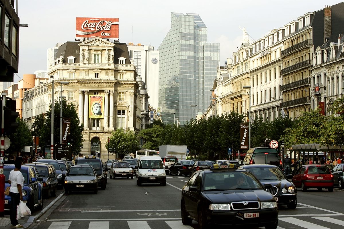 Verkeer Brussel België (foto ANP)