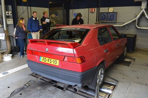 Op de rollenbank - Alfa Romeo 33