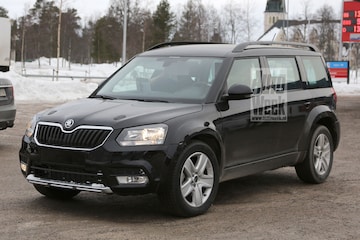 Skoda Yeti mule spyshot (foto SB-Medien)