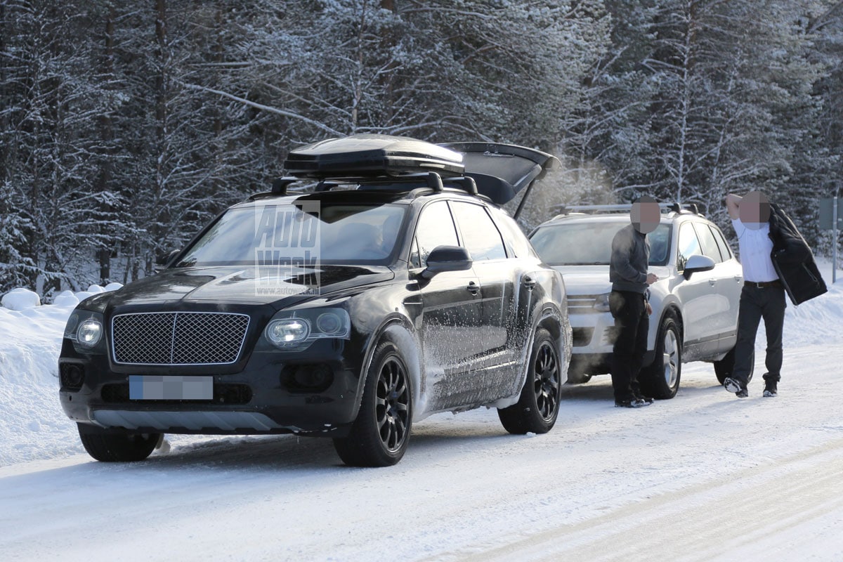 Bentley Bentayga spyshot (foto SB-Medien)