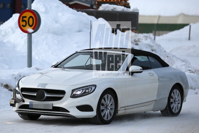 Mercedes S-klasse Cabrio spyshots
